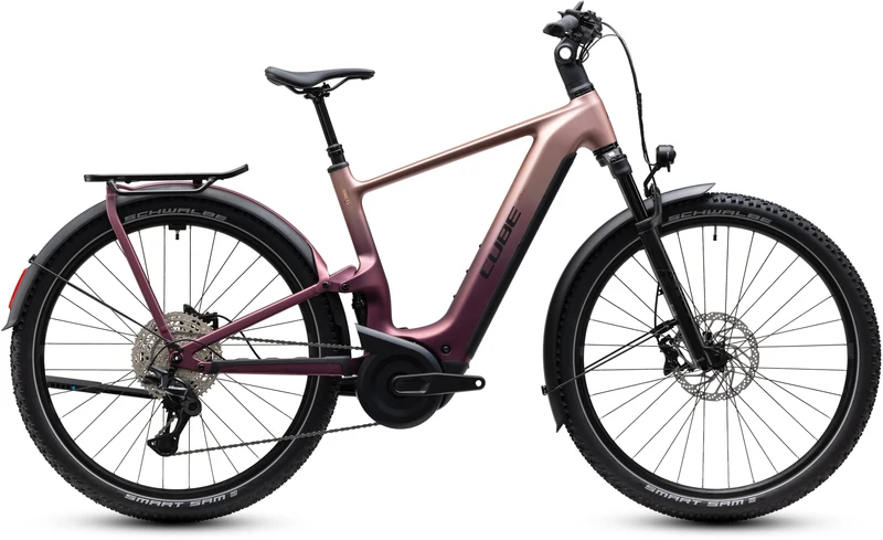 CUBE Nuride Hybrid ONE11 HPC SLX 800 mauve´n´black