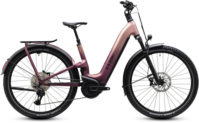 CUBE Nuride Hybrid ONE11 HPC SLX 800 mauve´n´black