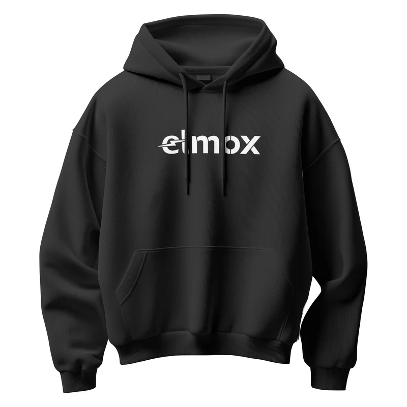 ELMOX Unisex Hoodie schwarz versch. Größen