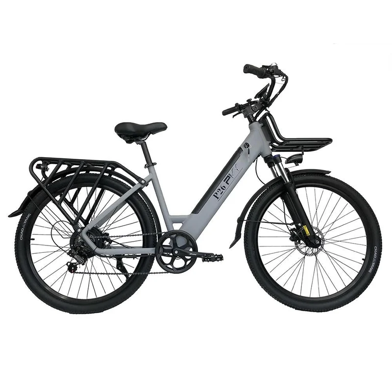 PVY P26 27,5" Elektrisches Pendlerfahrrad mit tiefem Einstieg 750W Motor 48V 11,6Ah Batterie