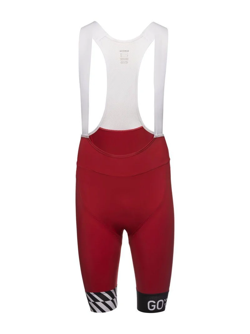 Gore Bike Wear Swiftride Optical Bib Shorts Mens utility red