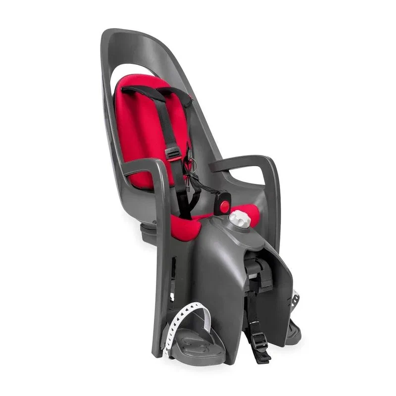 Hamax Kindersitz Caress inkl.Gepäckträgeradapter grau/schwarz/rot