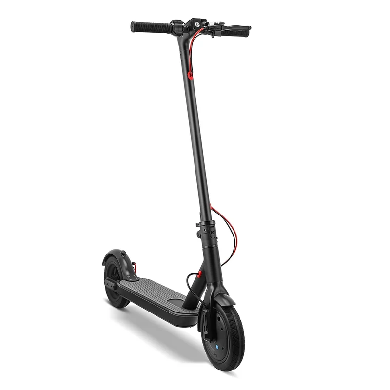 RU DE 8.5 inch Two Wheels Electric Scooter Folding Smart Electric Longboard with LED light BL WH KV986 25Km/h