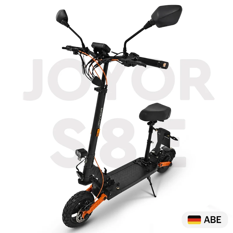 Joyor E-Scooter S8E mit Sitz und Mopedversicherung (ABE) (Neue Verpackung)