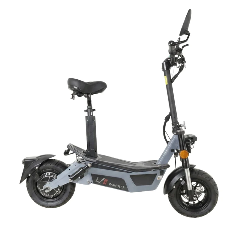 Escooter WANDLER-K/E - 20km/h - with seat & road approval - grey