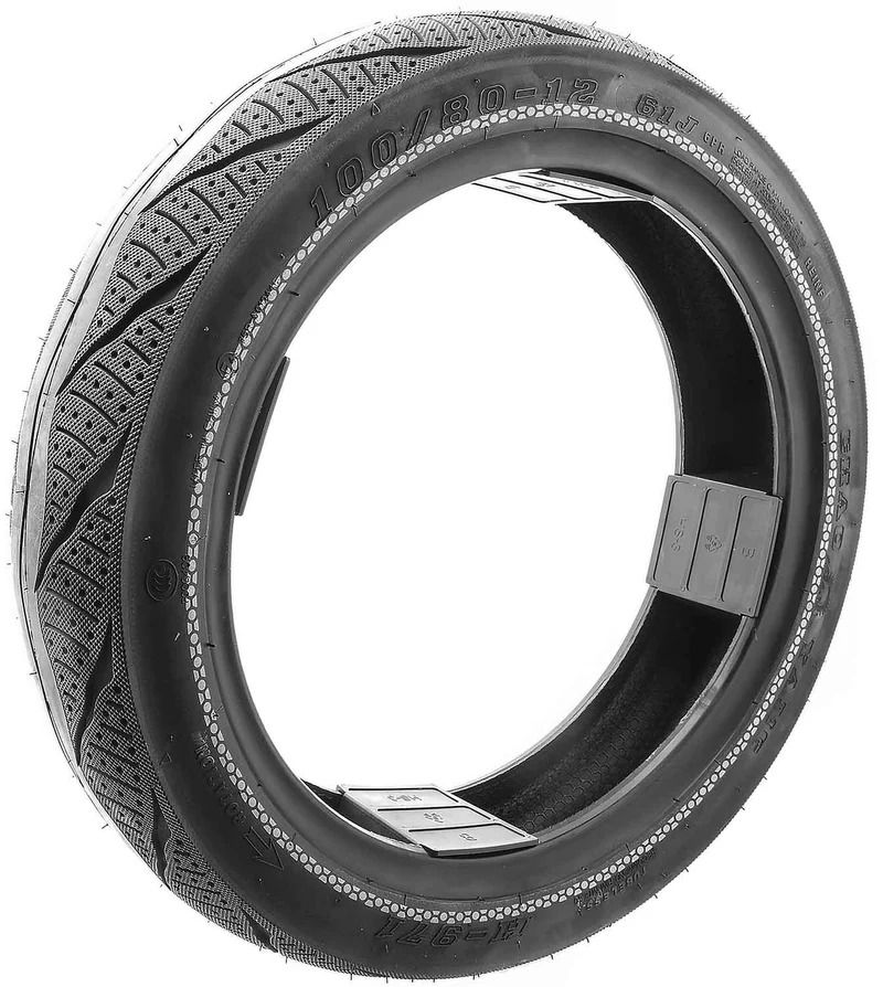 Reifen für Hinterrad mit Strassenprofil 100 / 80 - 12 ( H - 971 )