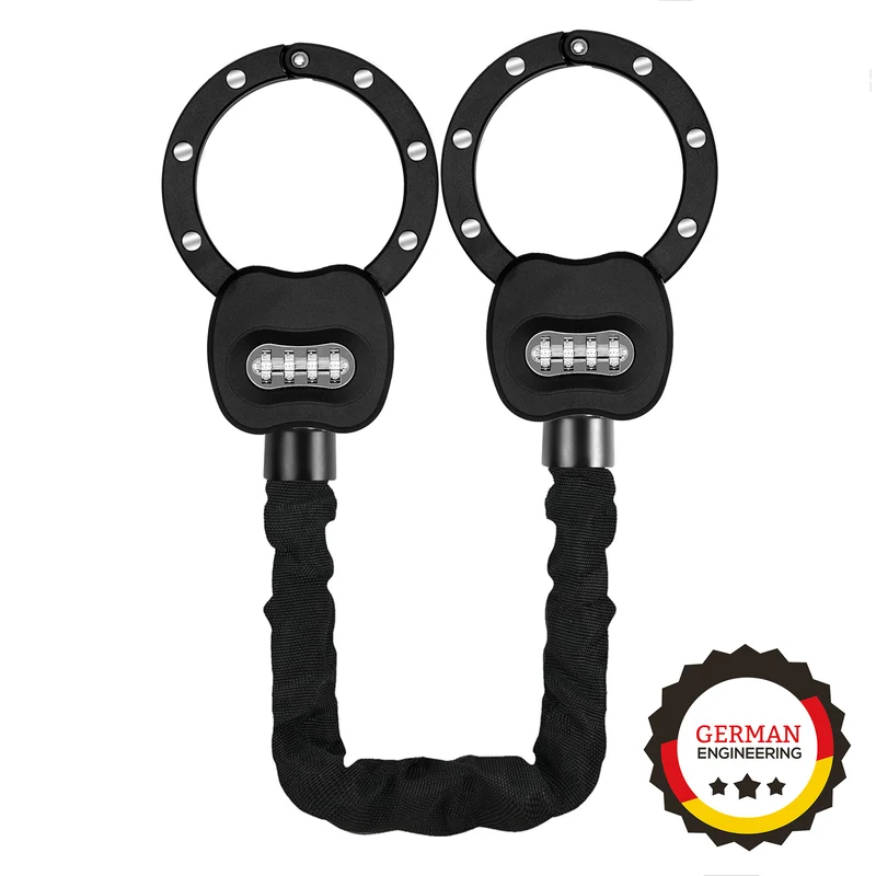 TBH SecureLock Handschellenschloss mit Kette und Zahlenschloss Typ 3