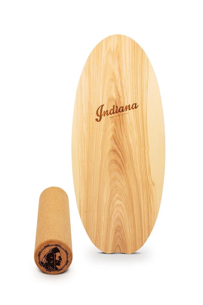 Indiana® Balance Board Esche inkl. Korkrolle