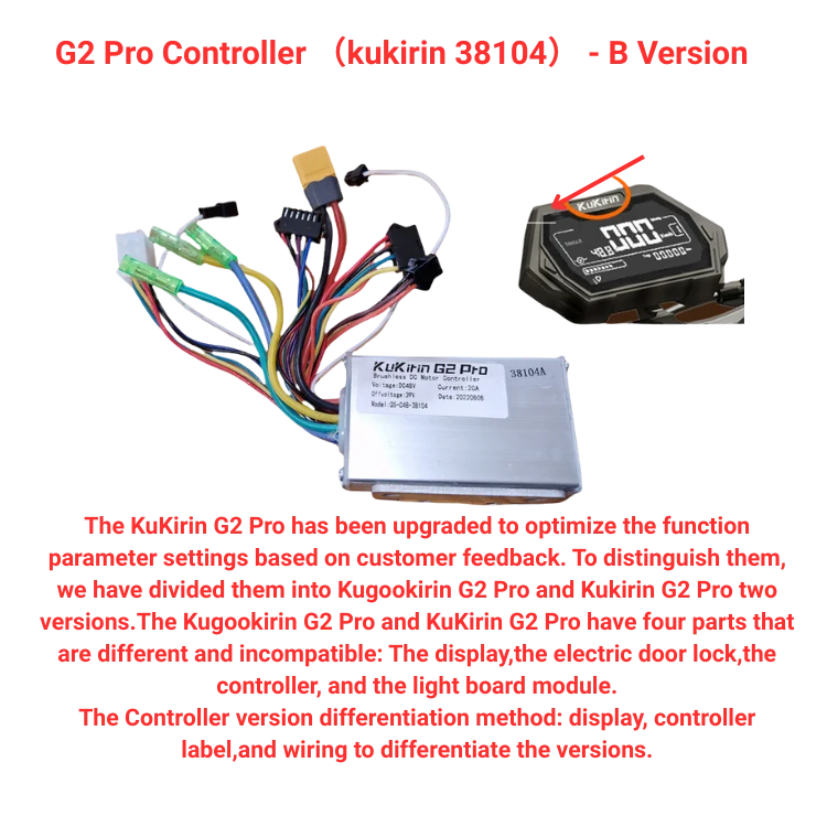 G2 Pro Controller (kukirin 38104) - B-Version