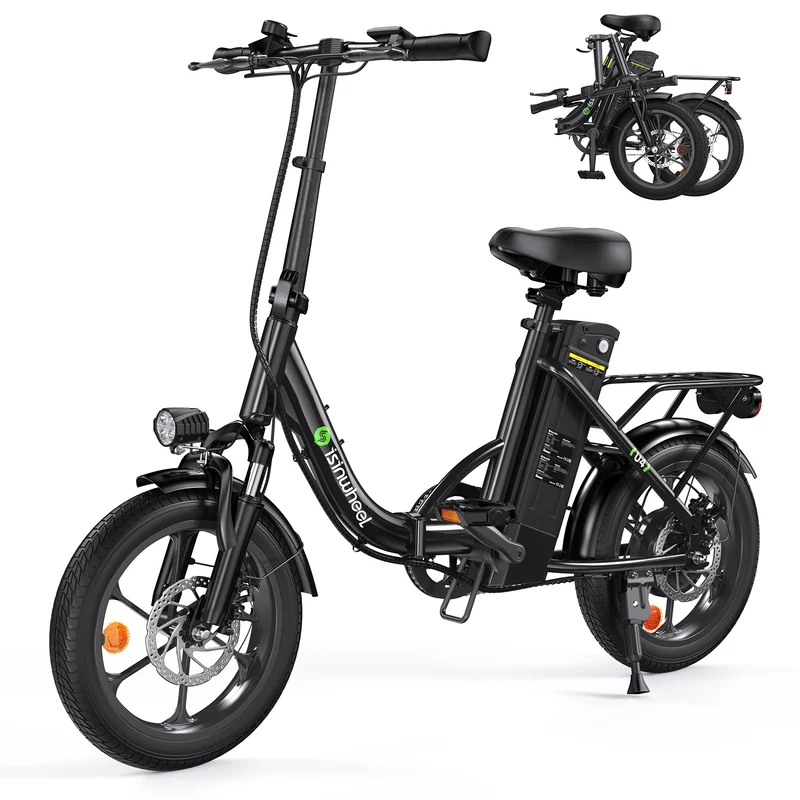 isinwheel U4 Foldable Step-thru Electric Bike 500W 88KM Range