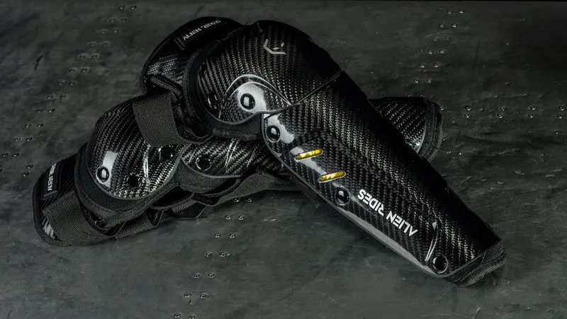 Alien Rides Carbon Fiber Protective Elbow and Knee Pads