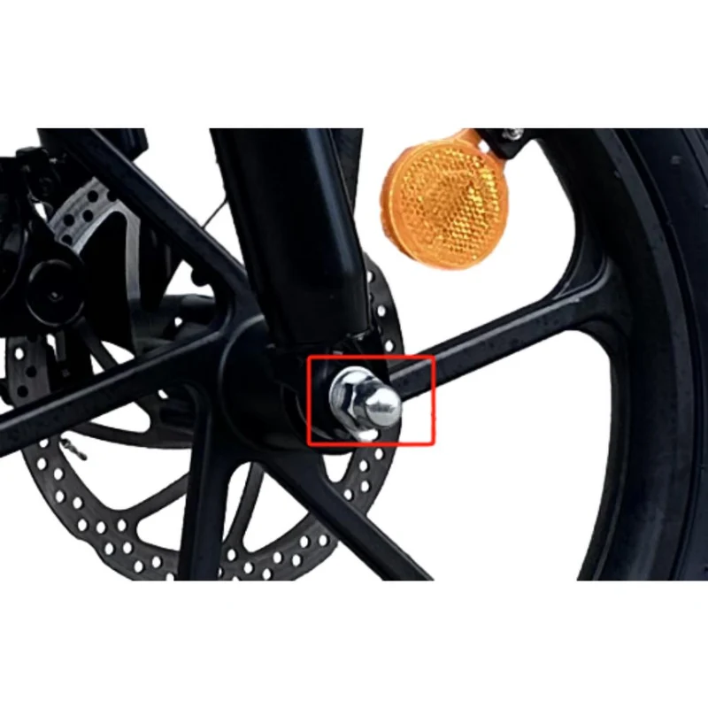 Vorderrad-Befestigungsset (inkl. Achse, Schrauben und Unterlegscheiben) für iScooter U4 E-Bike