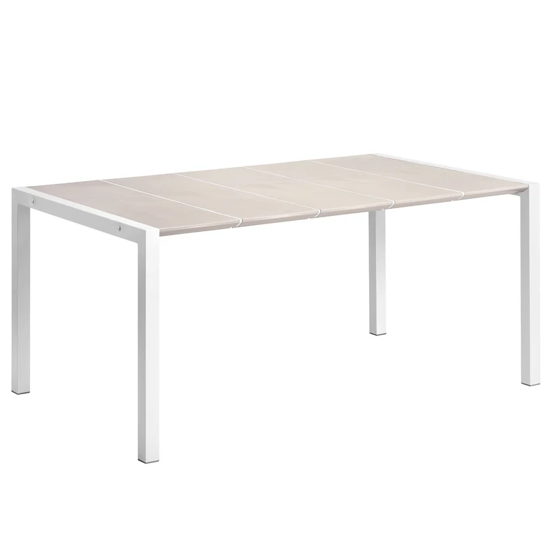 Lot table Eden 133 x 87 cm + 6 chaises Sunday lin