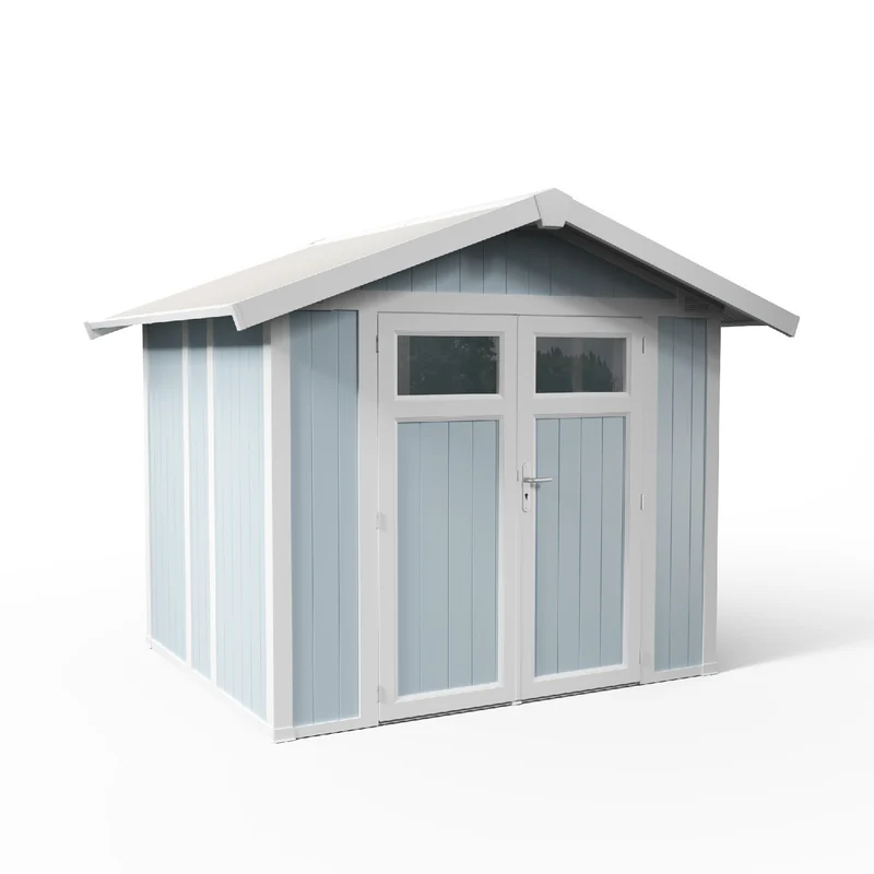 Abri de jardin 4,9 m² gris-bleu Utility