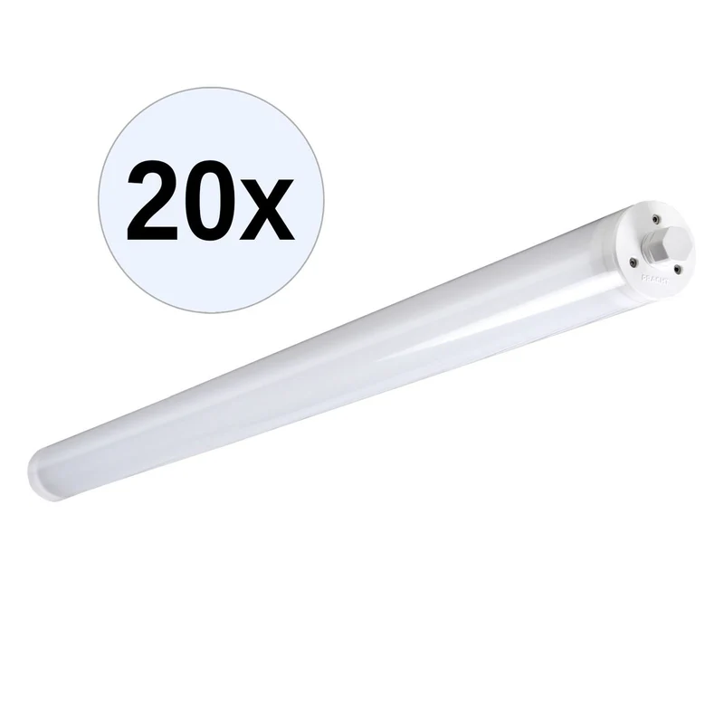 PRACHT TUBIS BL LED-Rohrleuchte 1,3m für Decken-/ Wandleuchte mit 1x24W, 2800lm 20 Stk.