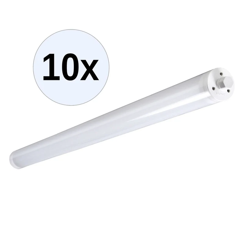 PRACHT TUBIS BL LED-Rohrleuchte 1,3m für Decken-/ Wandleuchte mit 1x24W, 2800lm 10 Stk.