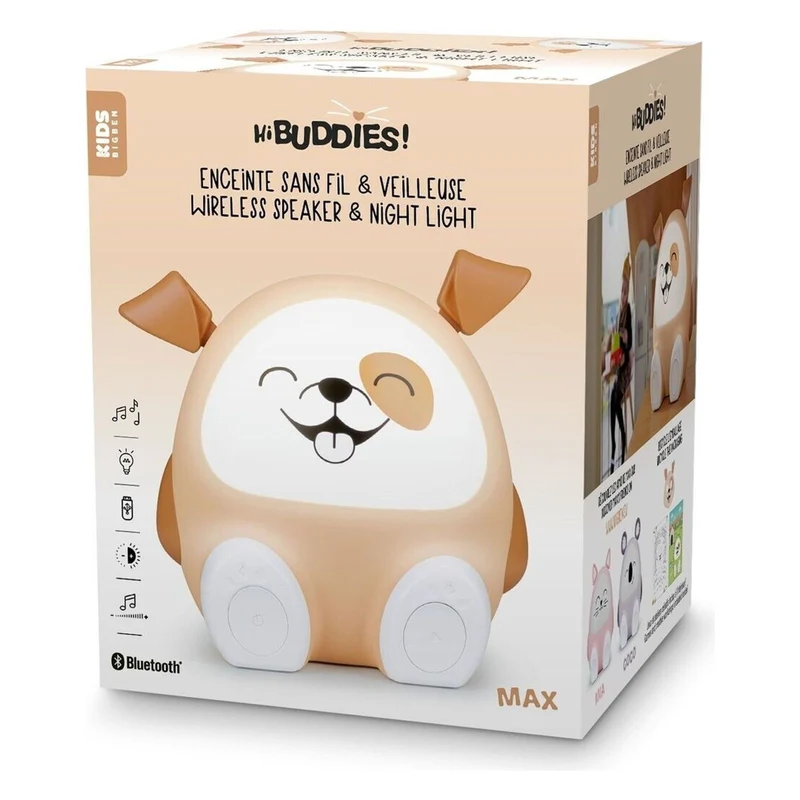 Bigben Kids Hi Buddies! Dog "Max" (BTKIDSDOG) portabler Bluetooth Lautsprecher