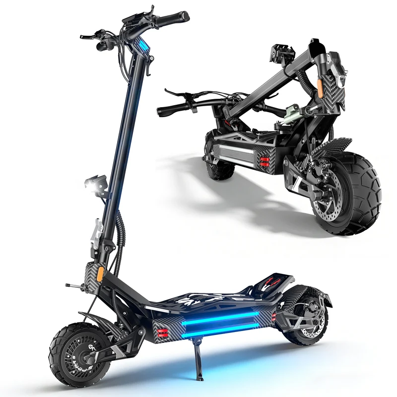 HWWH P5 Dual Drive Smart Adult Foldable Electric Scooter | Two Wheel Off-Road Electric Scooter