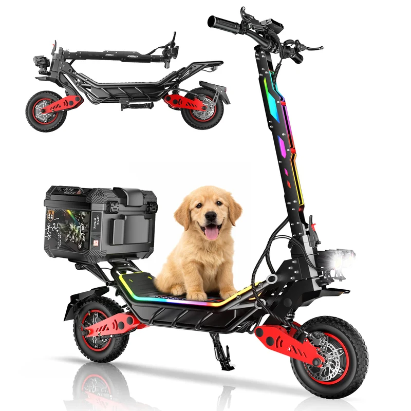 HWWH P10 Best Dual Drive Adult Electric Scooter | Off-Road Two Wheel Electric Scooter