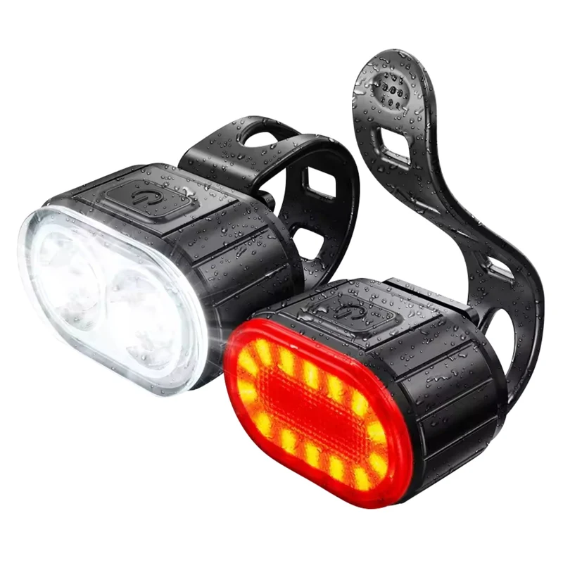 Front- & Rücklicht-Set Fahrrad