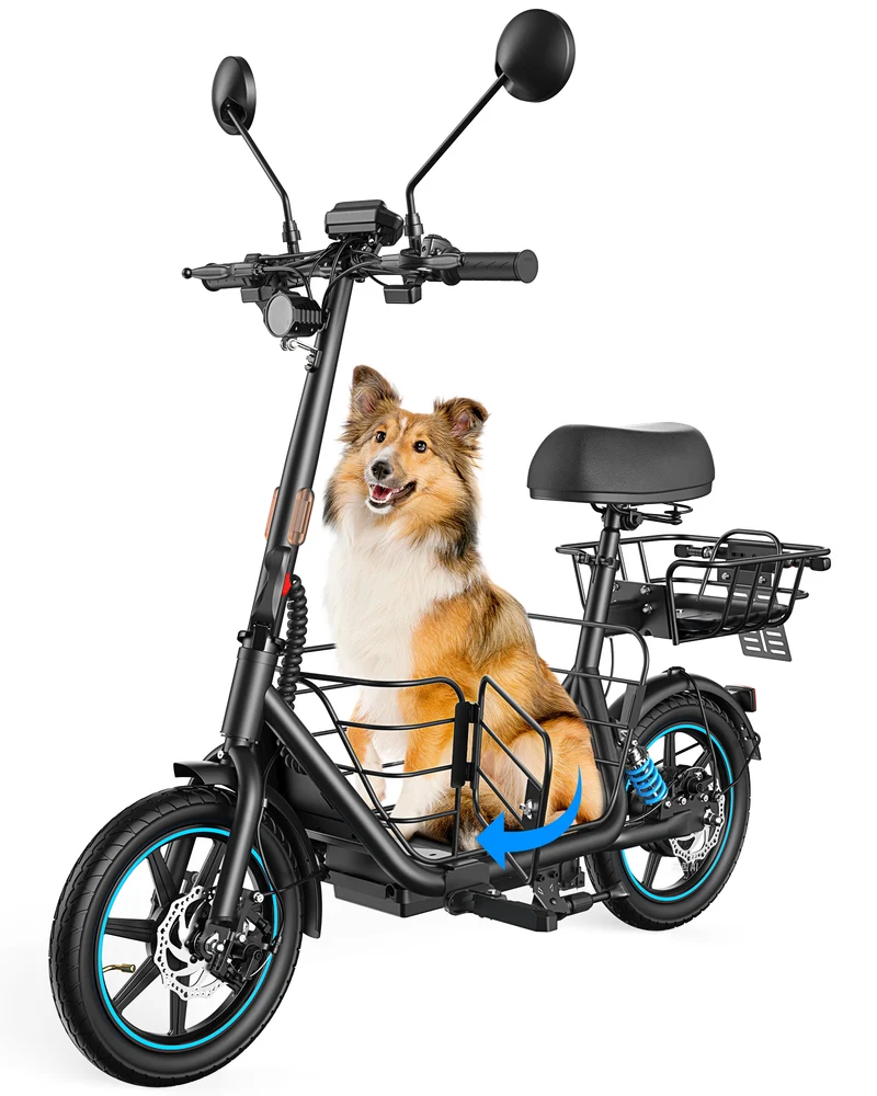 GYROOR C1Plus E-Scooter – abnehmbaren Körben, großzügigem Stauraum für Haustiere & Transport – UL2272- und EEC-Zertifizierung