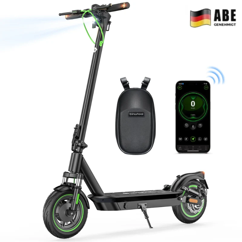 isinwheel S10Plus 60KM Komfort-Pendler E-Scooter Mit Straßenzulassung (ABE, eKFV)