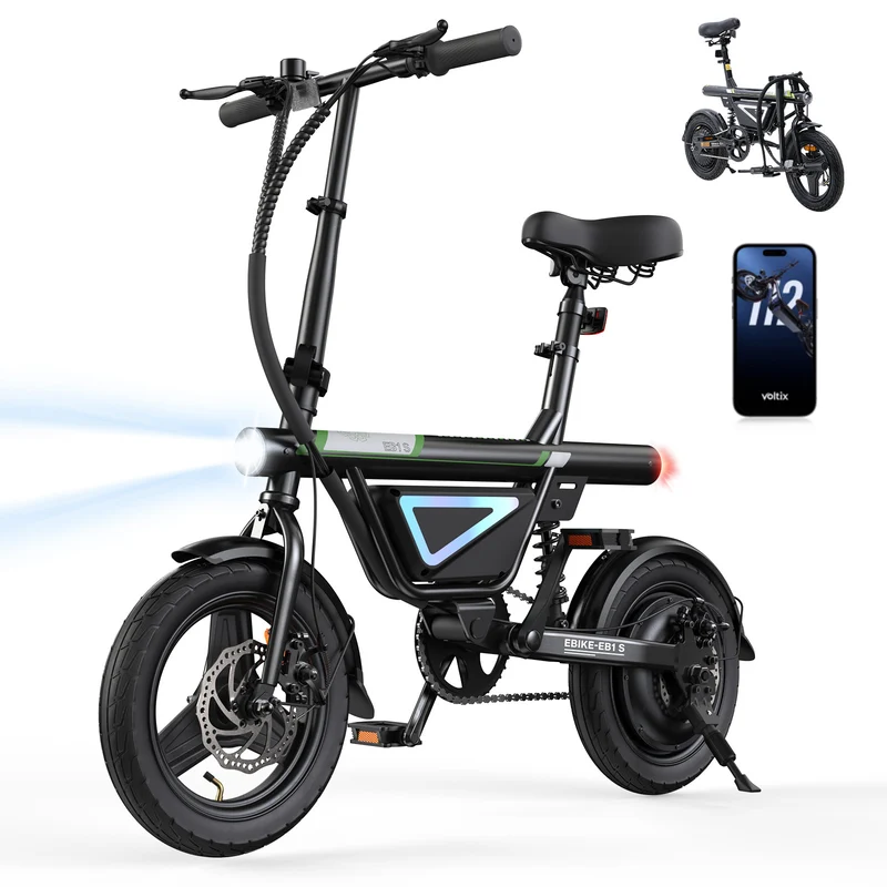 isinwheel EB1S Faltbares E-Bike 55+km mit Schnellem Laden