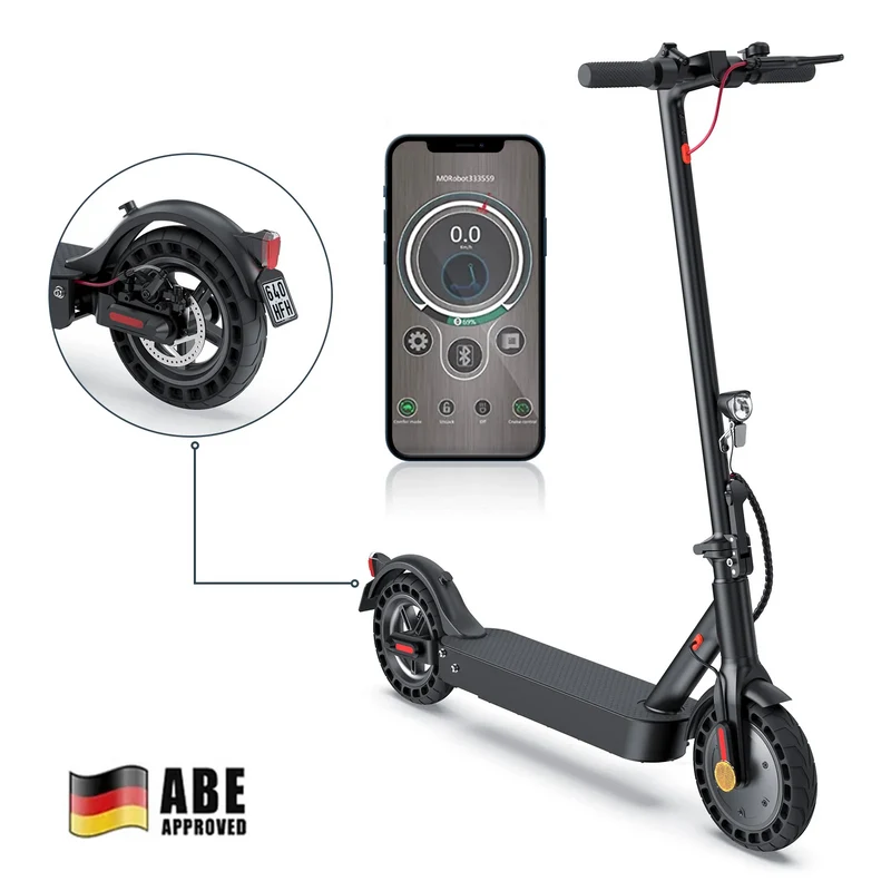 E9TMax City-Pendler E-Scooter 40KM Reichweite Mit Straßenzulassung (ABE, eKFV)
