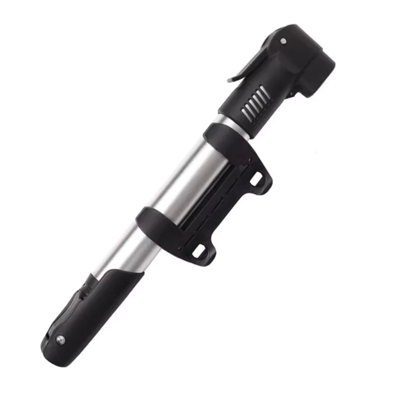 Smarte Fahrradpumpe mit Halterung