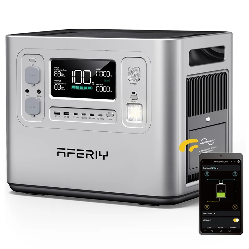 AFERIY P210 Portable Power Station 2400W 2048Wh Battery