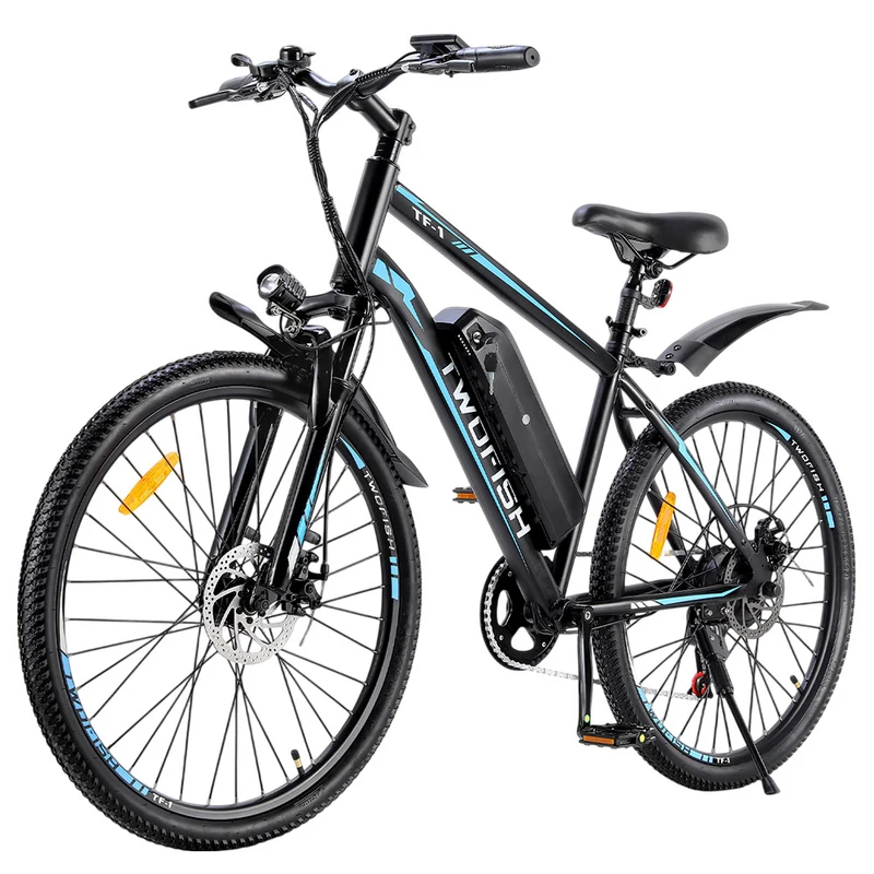 TWOISH TF-1 Electric Bike 26" Tire 250W Motor 36V 15Ah Battery