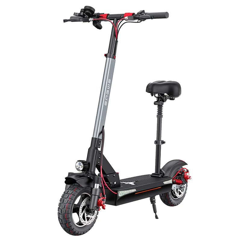 ENGWE Y600 Electric Scooter with Seat 10" Tires 600W 48V 18.2Ah Battery