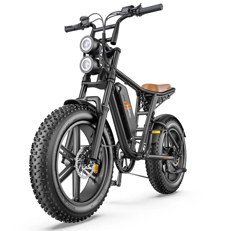 HILLMILES MileZoom 1 20" Retro Elektro Mountainbike 250W Motor 52V 15,6Ah Batterie