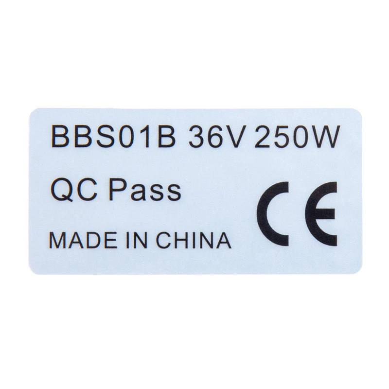 SHENGMILO Motor Label E-Bike legal 36V 250W