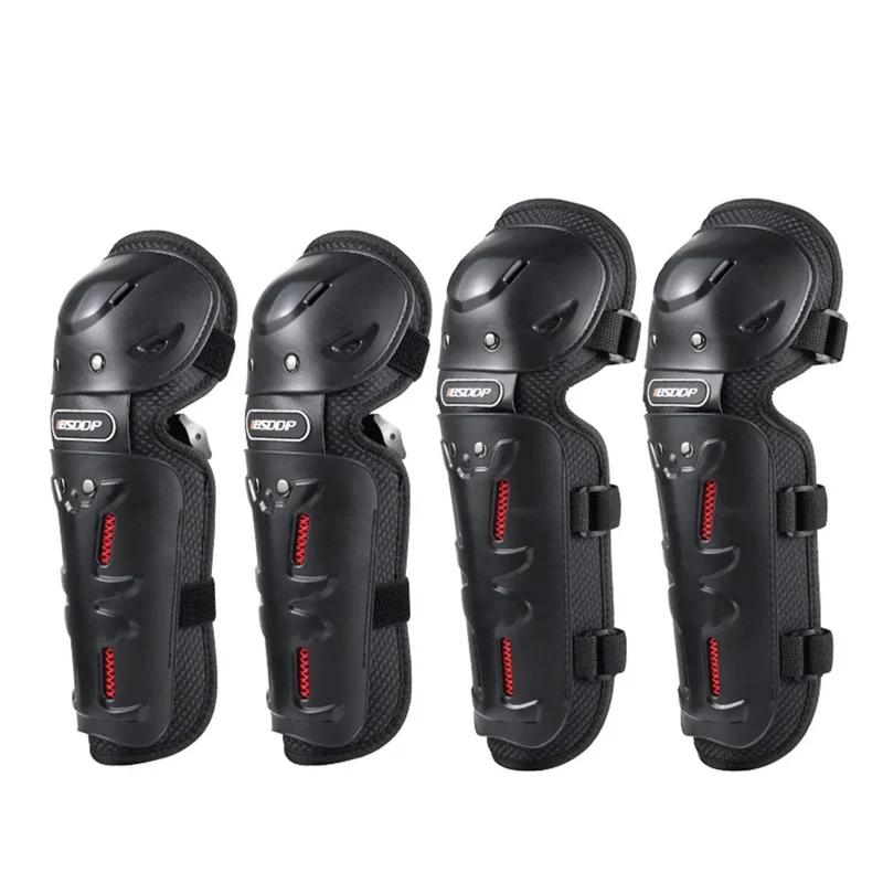 YUME 4PCS Motorrad Ellenbogen- und Knieschützer