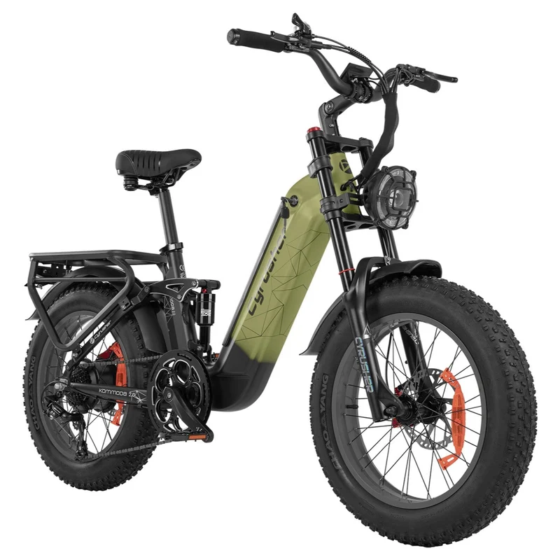 CYRUSHER Kommoda 2.0 20" Elektrofahrrad mit Durchstieg Fat Reifen 250W Motor 48V 20Ah Batterie