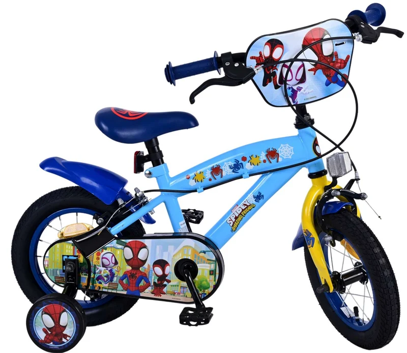Volare Little Heroes Kinderfahrrad für Jungen 12 Zoll Blau mit Handbremsen