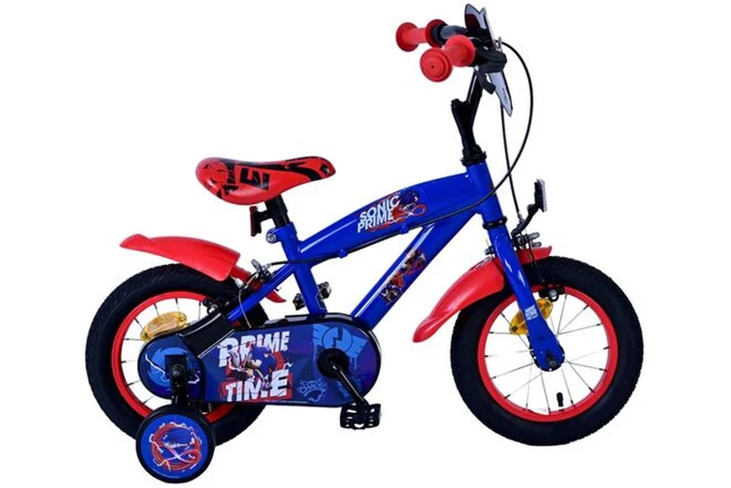 Volare Turbo Crew Jungenfahrrad 12 Zoll Blau Rot mit zwei Handbremsen
