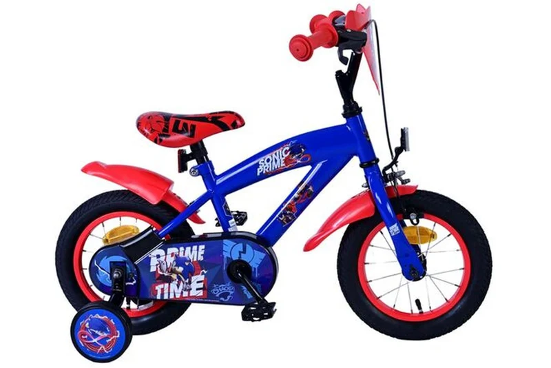 Volare Turbo Crew Kinderfahrrad Jungen 12 Zoll Blau Rot mit Stützrädern