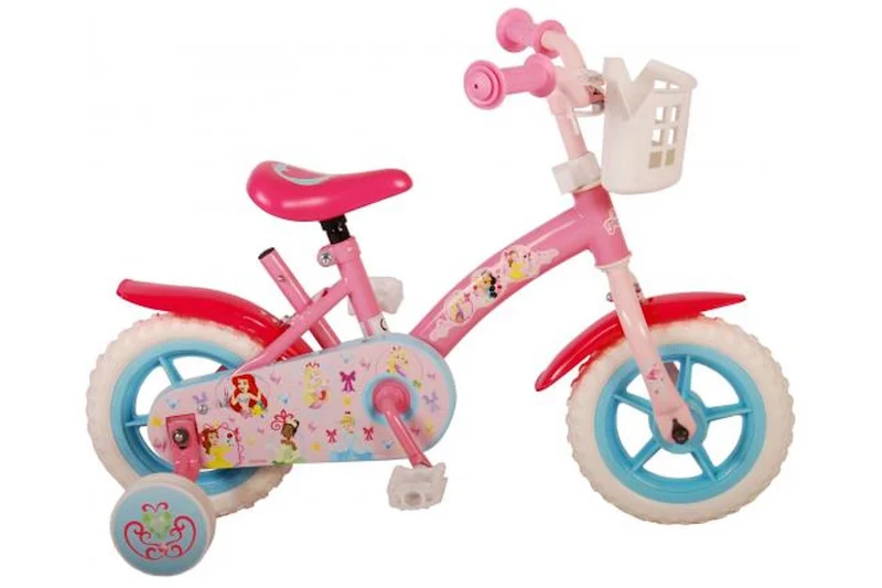 Volare Disney Princess Kinderfahrrad - Mädchen - 10 Zoll - Rosa - Fester Gang