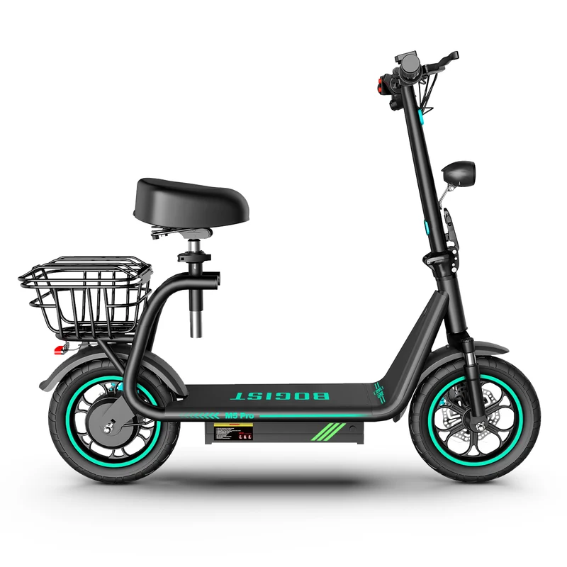 BOGIST M5 Pro 12" Elektroroller 500W Motor 48V 13Ah Batterie Sitz und Gepäckträger (No ABE)