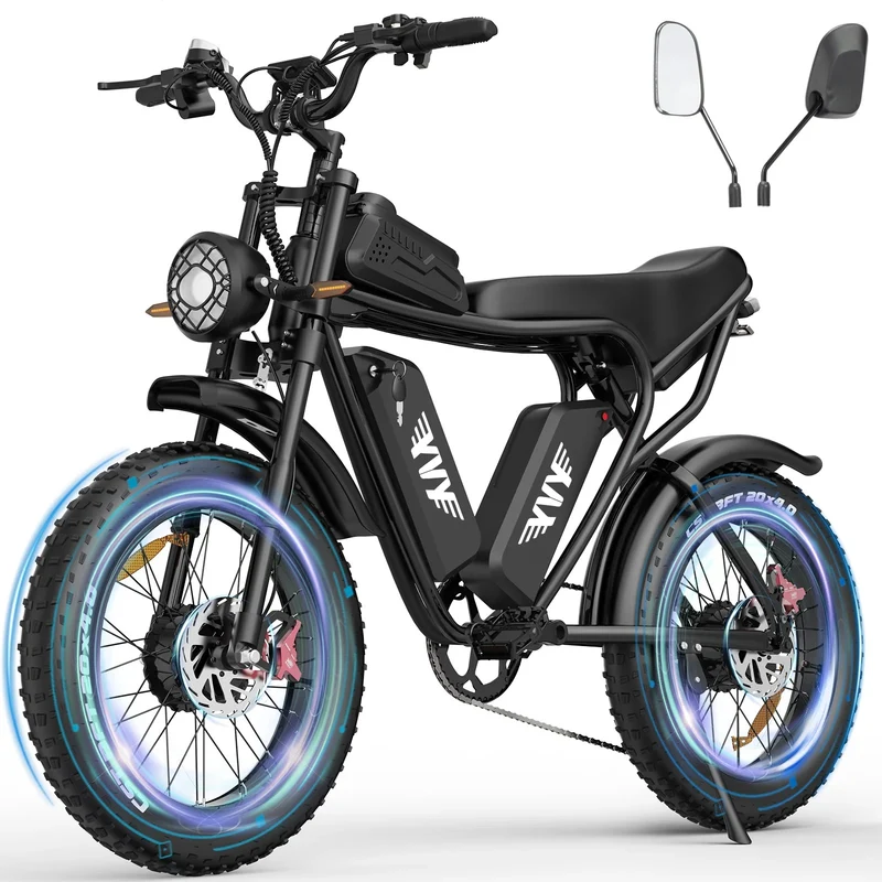 YVY C20Max 20" Fat Tires Elektrofahrrad 1000W*2 Motor 52V 20Ah Dual Batterie