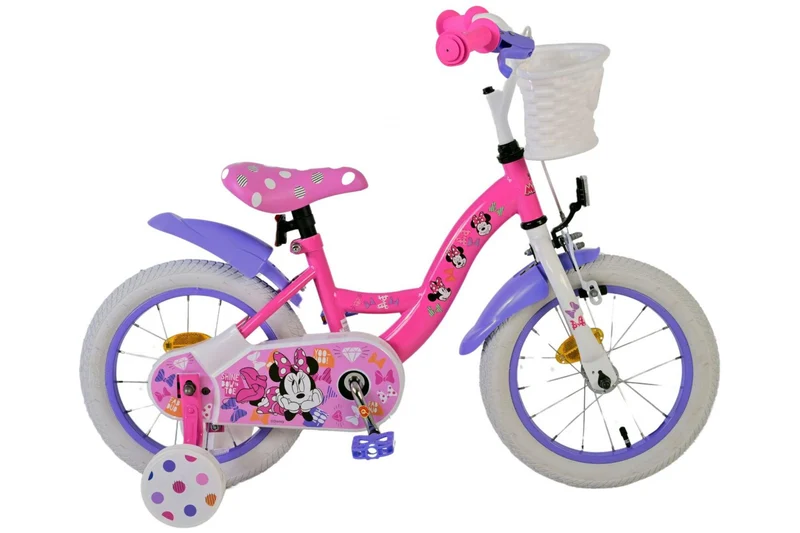 Volare Disney Minnie Cutest Ever! 14 Zoll Mädchenfahrrad in Rosa für Kinder