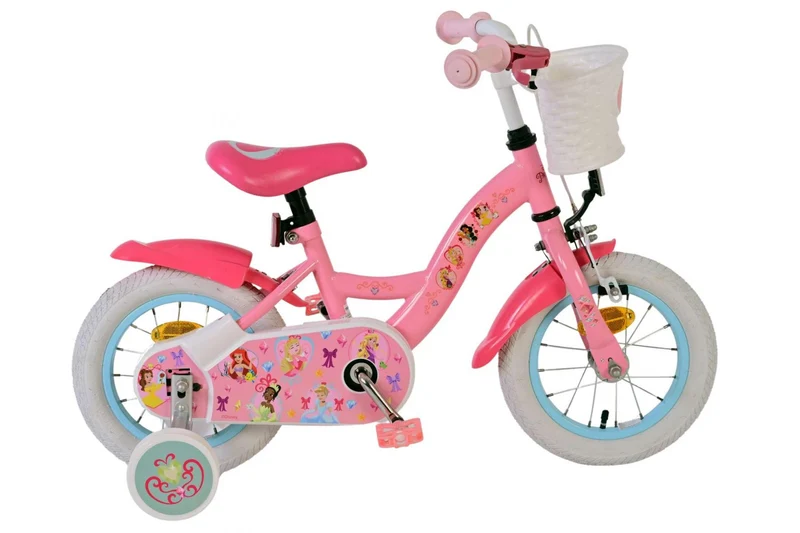 Volare Disney Princess Kinderfahrrad - Mädchen - 12 Zoll - Rosa