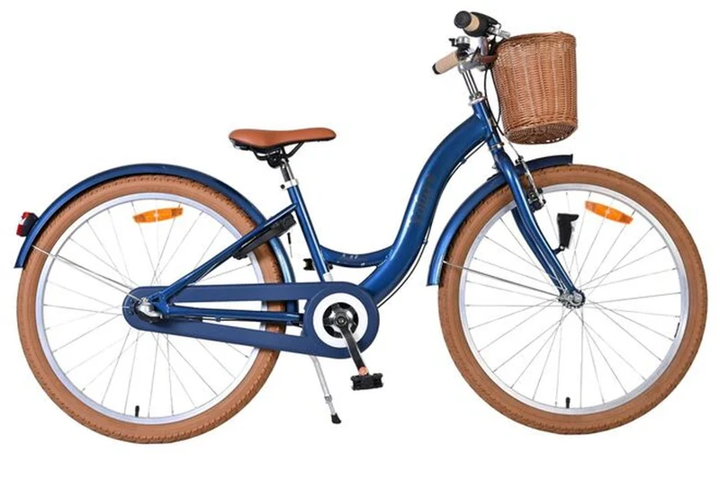 Volare Ashley Mädchenfahrrad 24 Zoll Blau mit Shimano Nexus 3, Handbremse und Rücktrittbremse