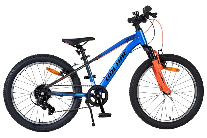 Volare Boost Kinderfahrrad 20 Zoll Blau/Grau mit 7 Gängen und Handbremse