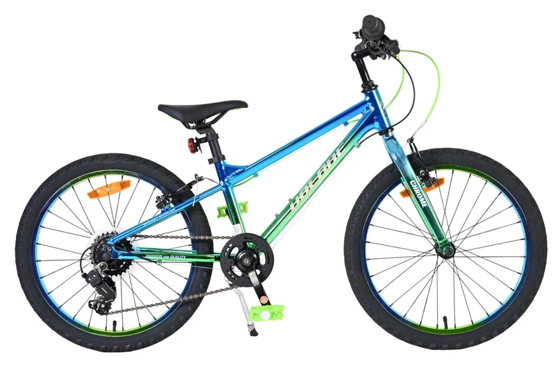 Volare Chrome Kinderfahrrad für Jungen 20 Zoll Blaugrün mit zwei Handbremsen