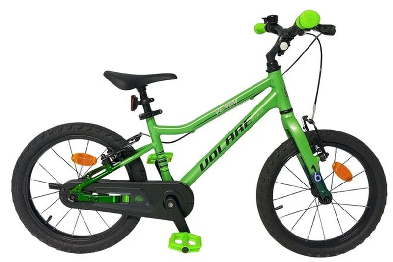 Volare Venom Kinderfahrrad 20 Zoll für Jungen in Grün mit zwei Handbremsen