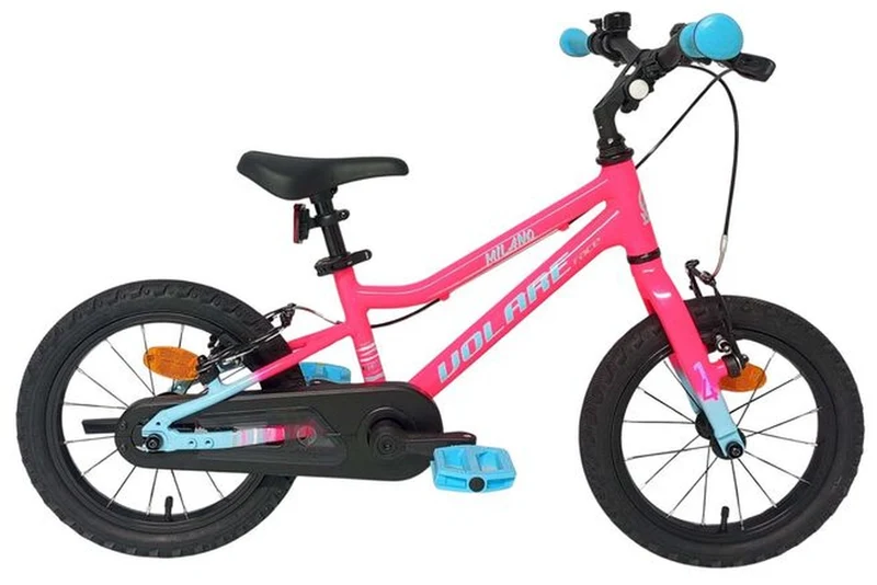 Volare Milano Kinderfahrrad Mädchen 14 Zoll Rosa sportliches leichtes Fahrrad