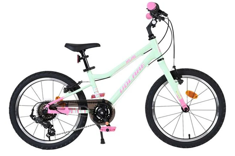 Volare Milano Kinderfahrrad Mädchen 18 Zoll mit Shimano Nexus 3, leichtem Rahmen und Mintgrün